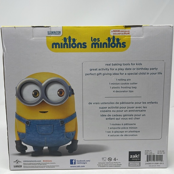 Illumination: Baking Set MINIONS Tiny Chef: Let’s Make Cookies 7 Piece Set. NEW - Picture 3 of 8
